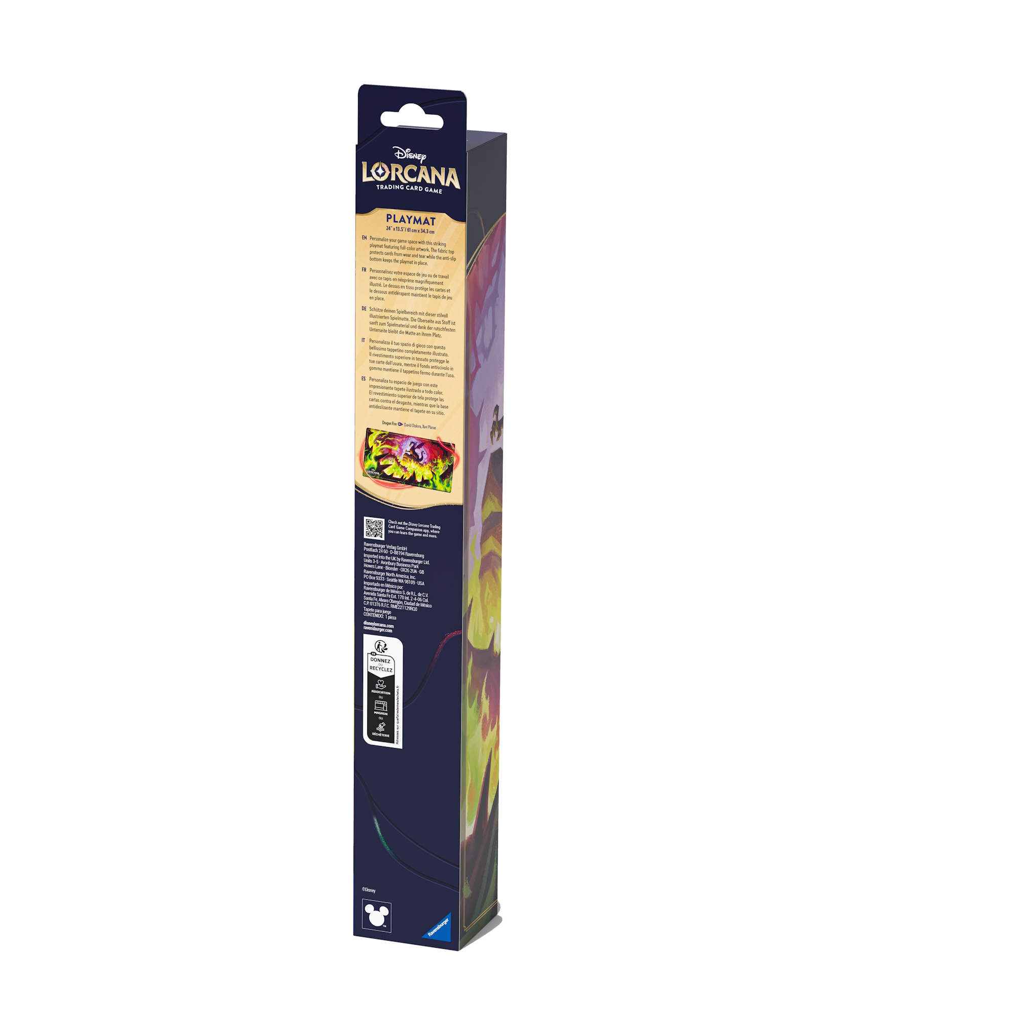 Disney Lorcana - Winterzauber - Spielmatte Drachenfeuer