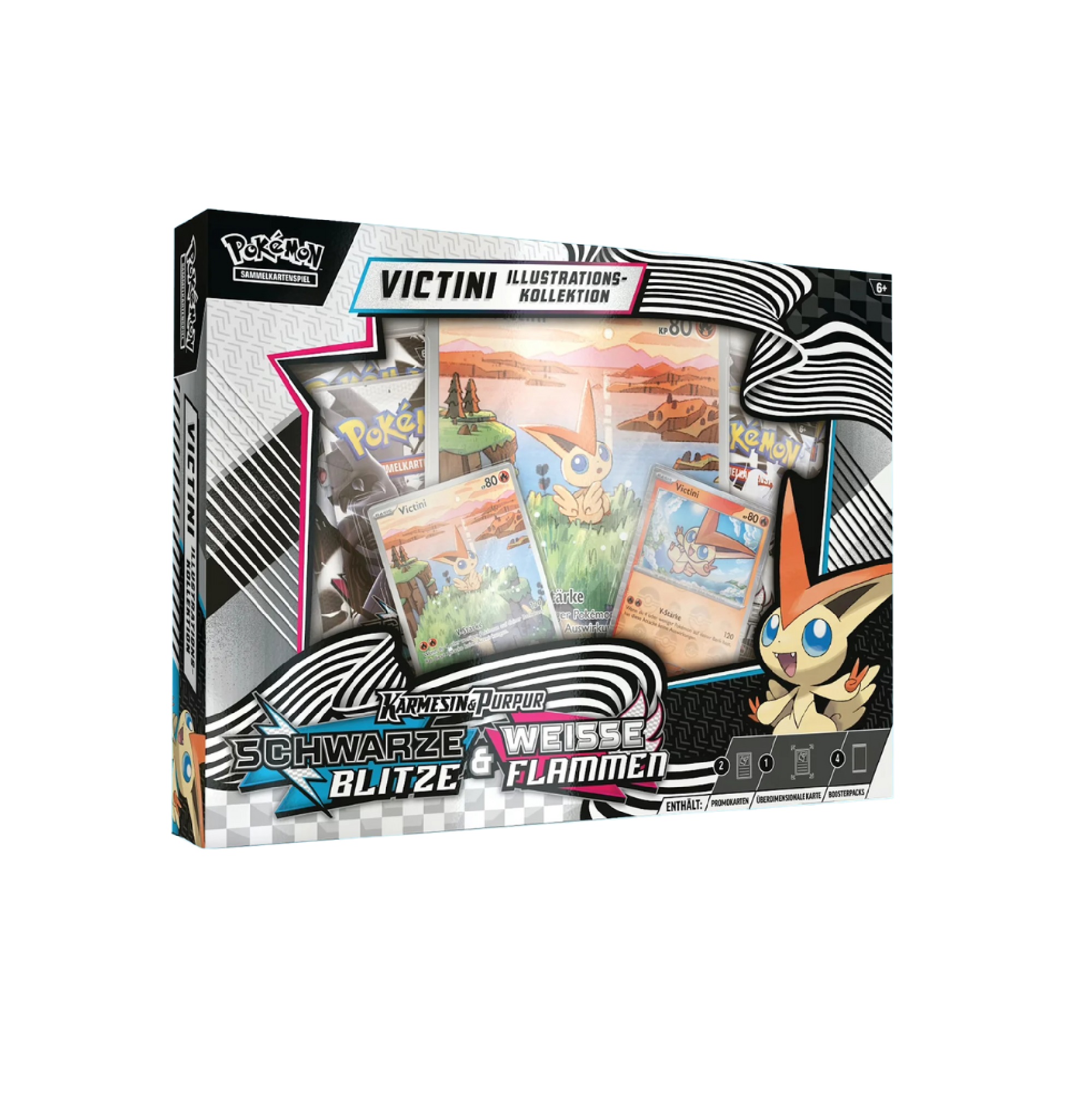 Pokemon KP10.5 Schwarze Blitze & Weiße Flammen Victini Illustrationskollektion (Deutsch)