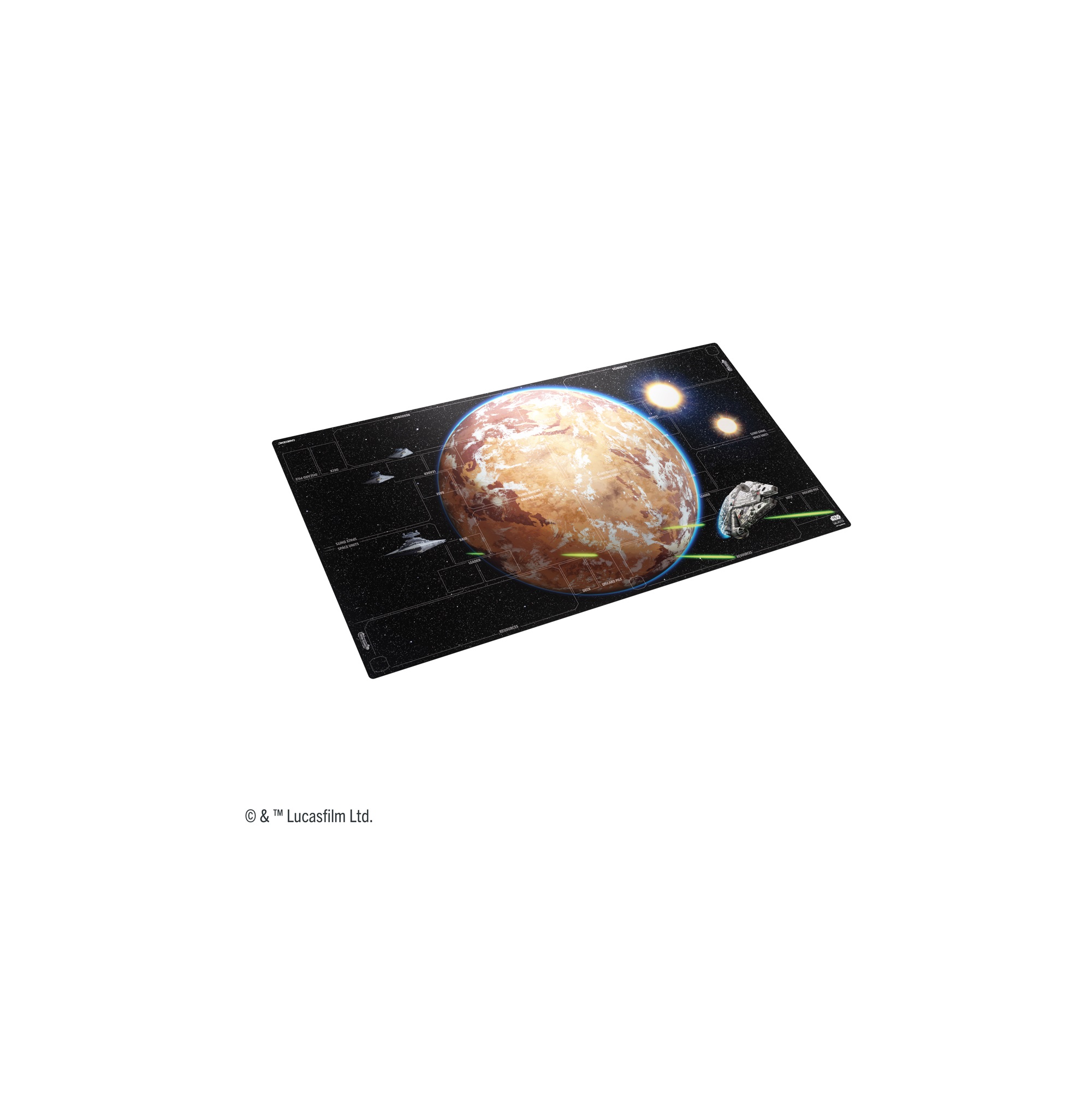 Star Wars Unlimited Battle Zone Game Mat für 4 Spieler