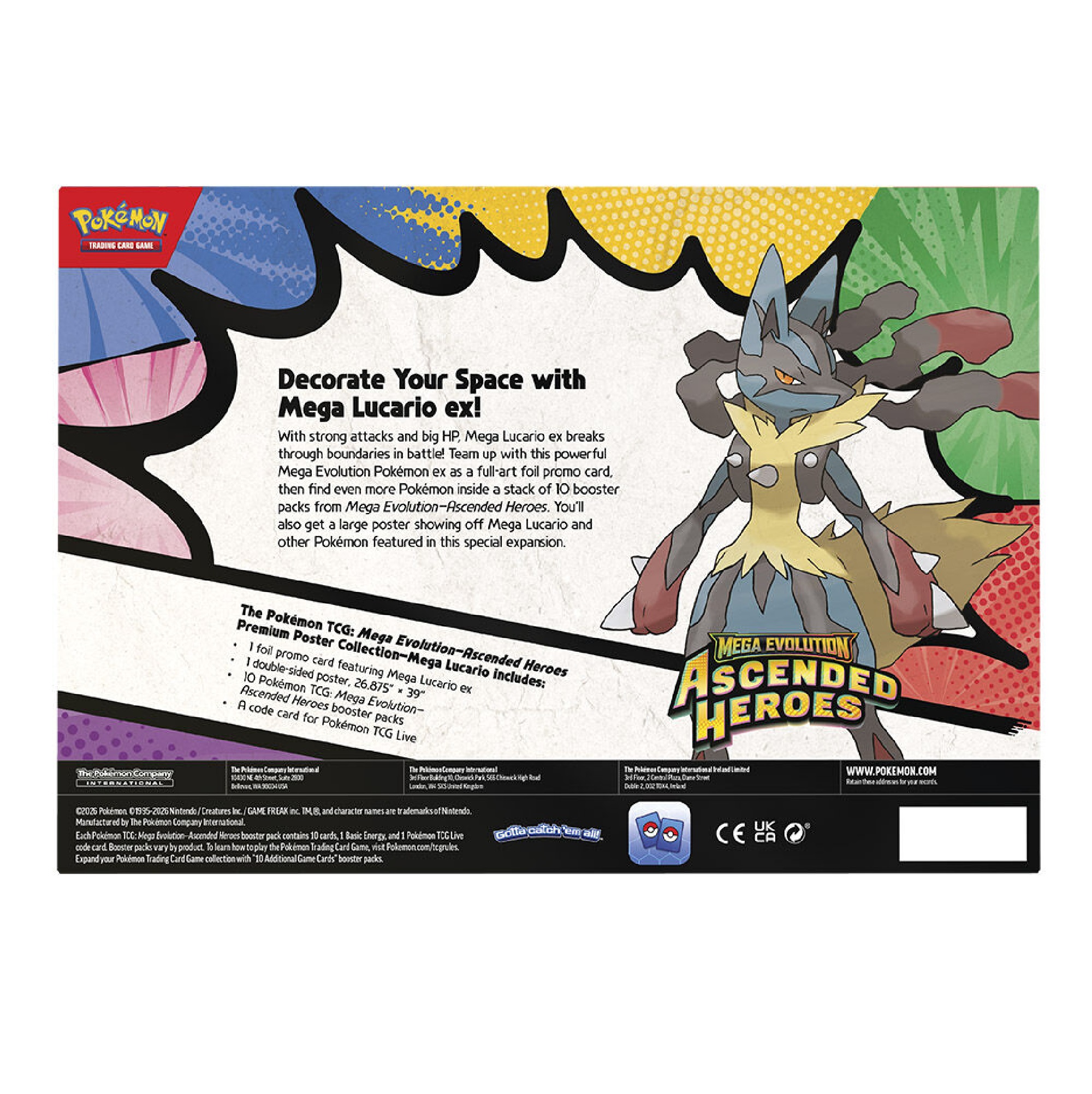 Pokemon - Mega-Entwicklung Erhabene Helden - Premium-Posterkollektion Mega-Guardevoir/Mega-Lucario - sortiert (Englisch)